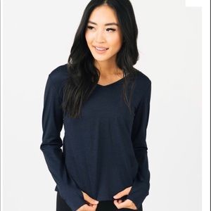 Navy V Back Vibe T from Zyia